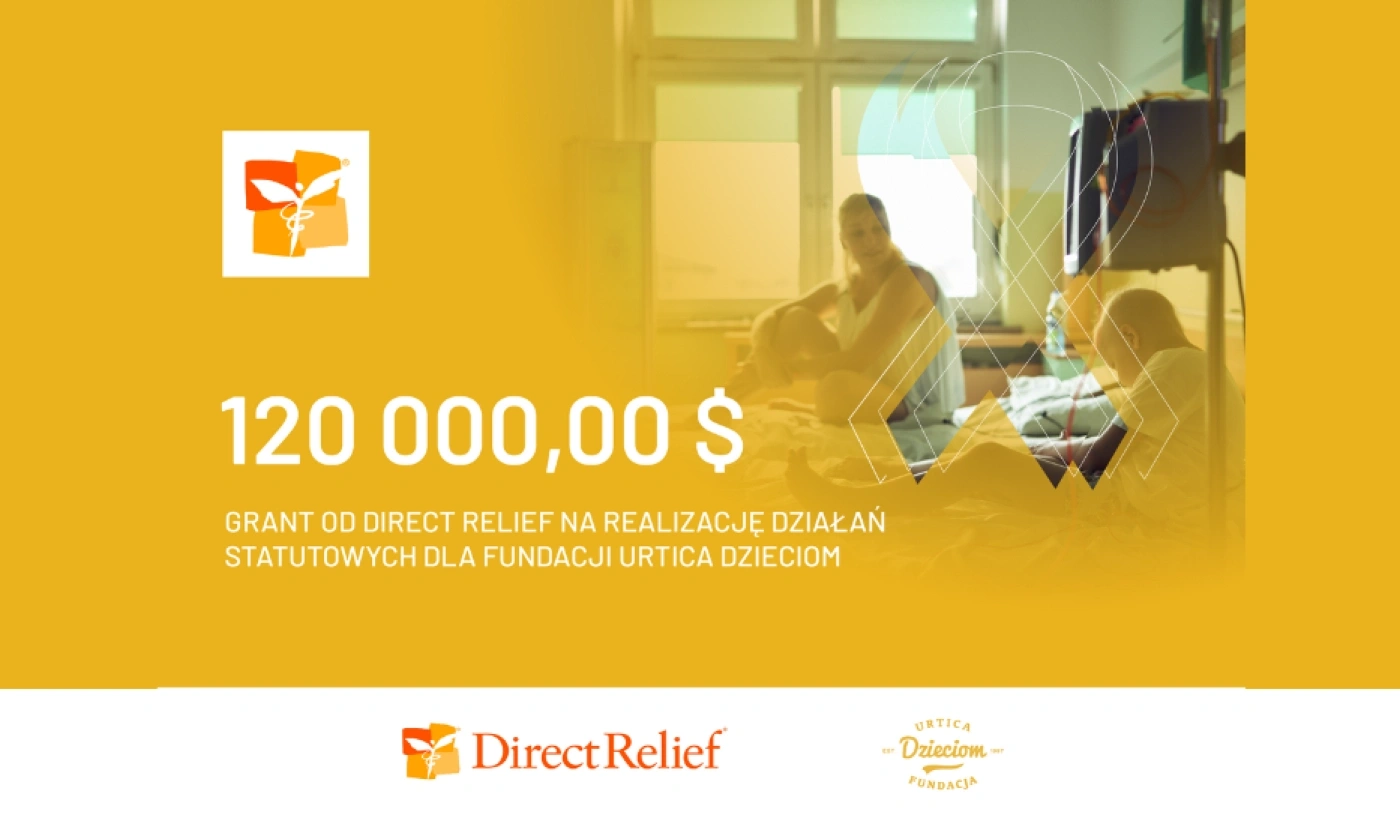 Grant od Direct Relief dla Fundacji Urtica Dzieciom