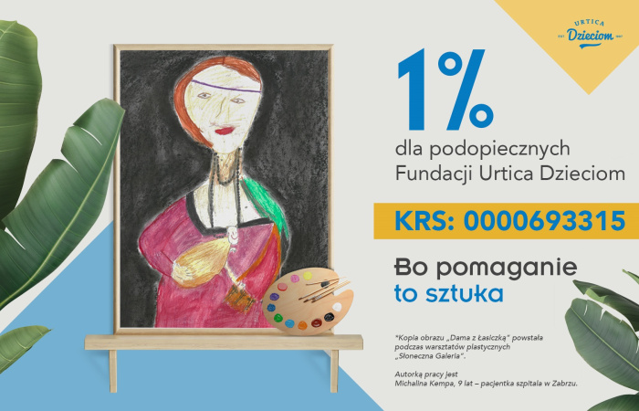 Przekaż swój 1% na działania Fundacji Urtica Dzieciom
