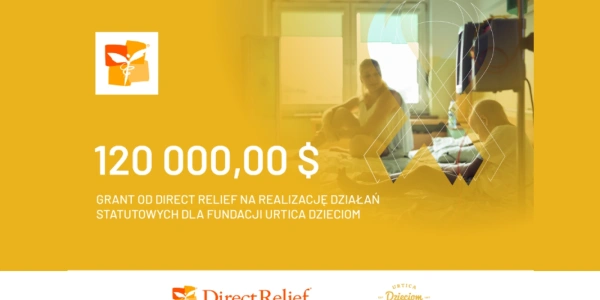 Grant od Direct Relief dla Fundacji Urtica Dzieciom