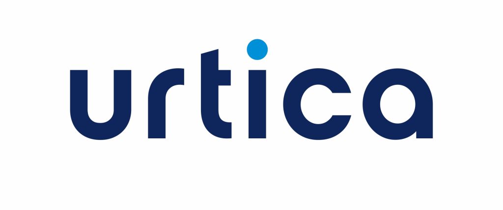 Logo URTICA biala apla RGB