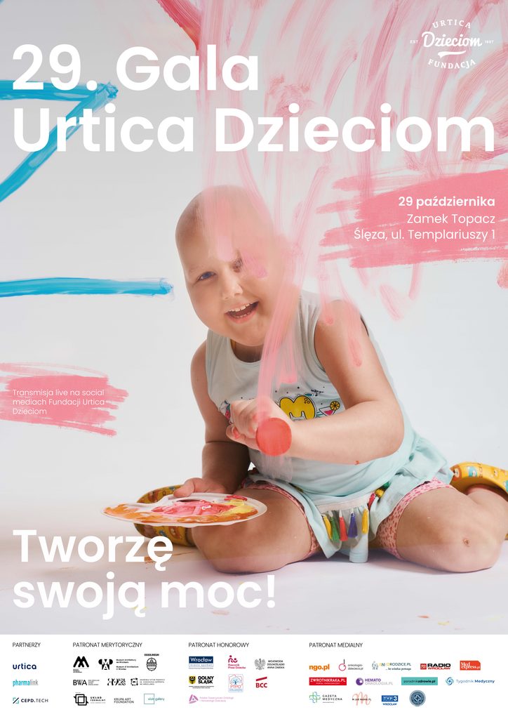 Plakat 29. Gala Urtica Dzieciom